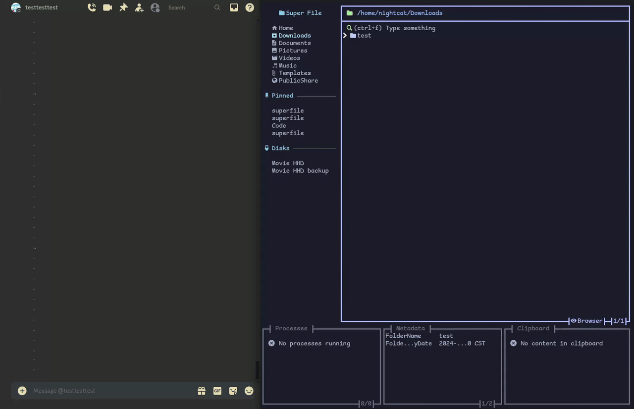 superfile File Operations demonstration